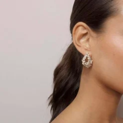 Lily and Rose Alice pearl earrings - Ivory silk Ivory silk