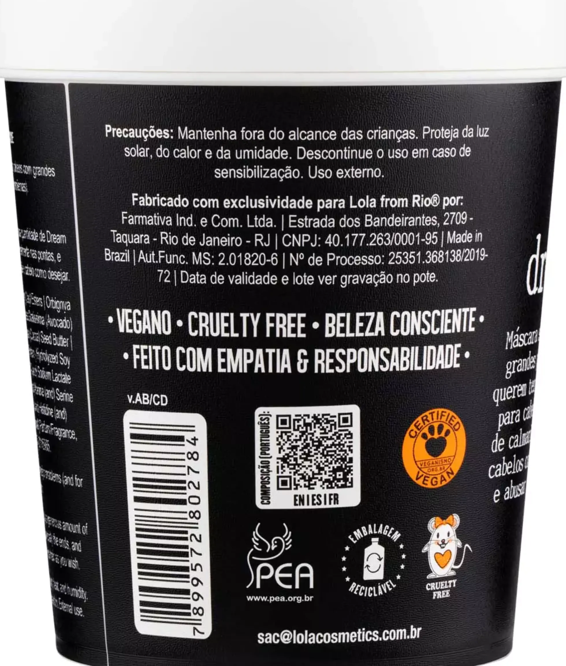 Lola from Rio Dream Cream Mask 450 g