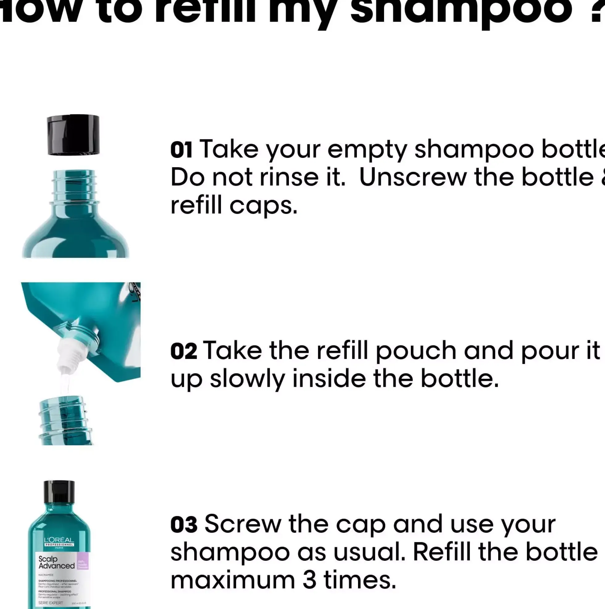 L'Oréal ProfessionnelScalp Advanced Anti-Discomfort Shampoo Refill