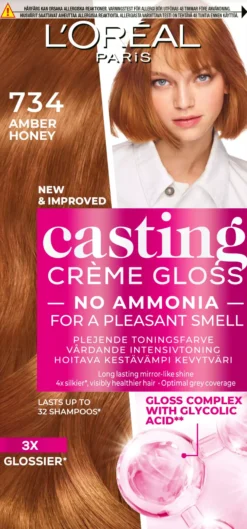 Loreal Paris Casting Crème Gloss Semi-permanent Coloration 100 Black Licorice