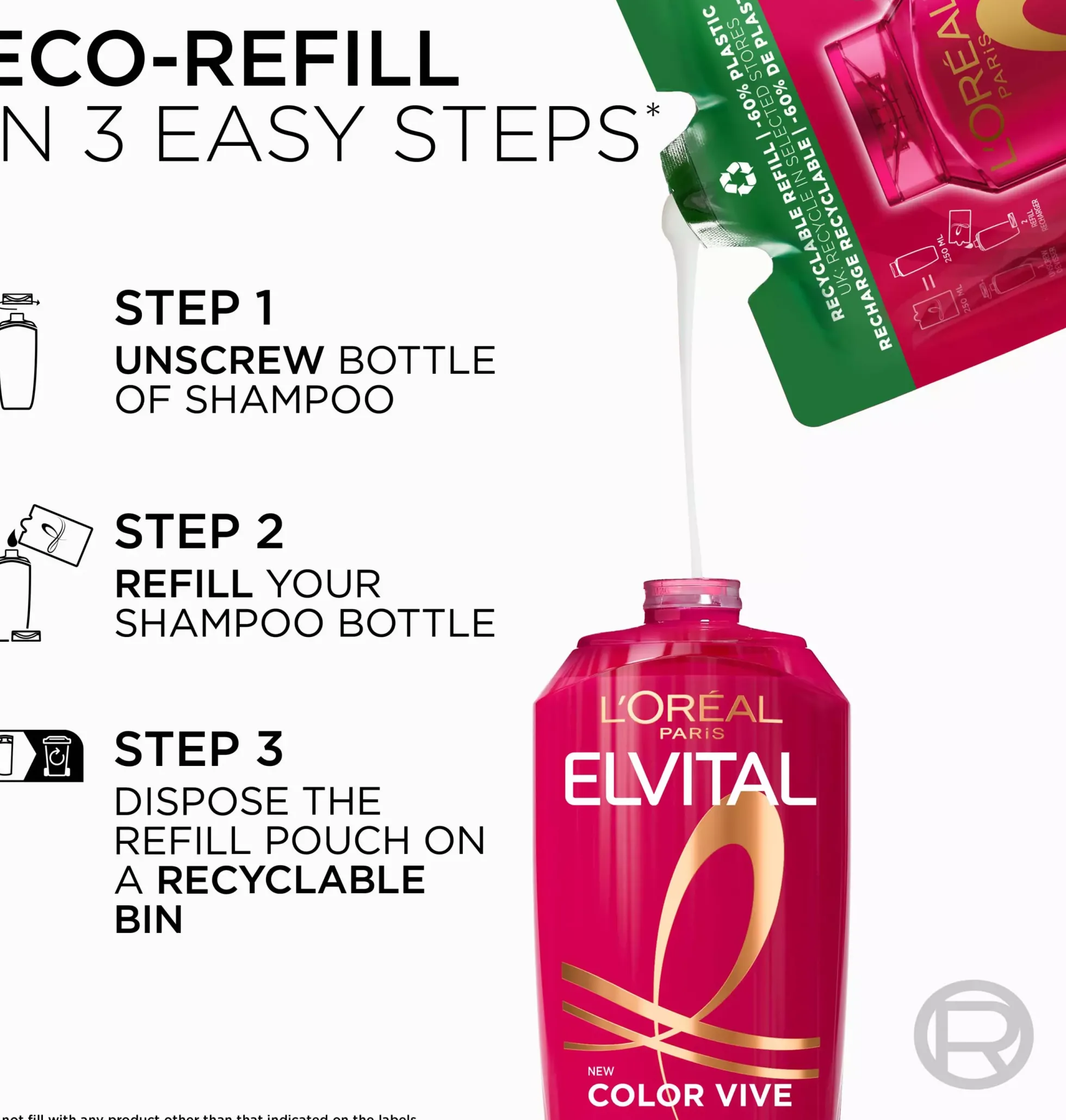 Loreal ParisElvital Color Vive Colour Protect Shampoo Refill 250 ml
