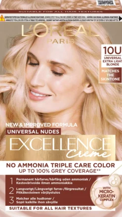 Loreal Paris Excellence Creme Universal Nudes 10U Universal Extra Light Blonde
