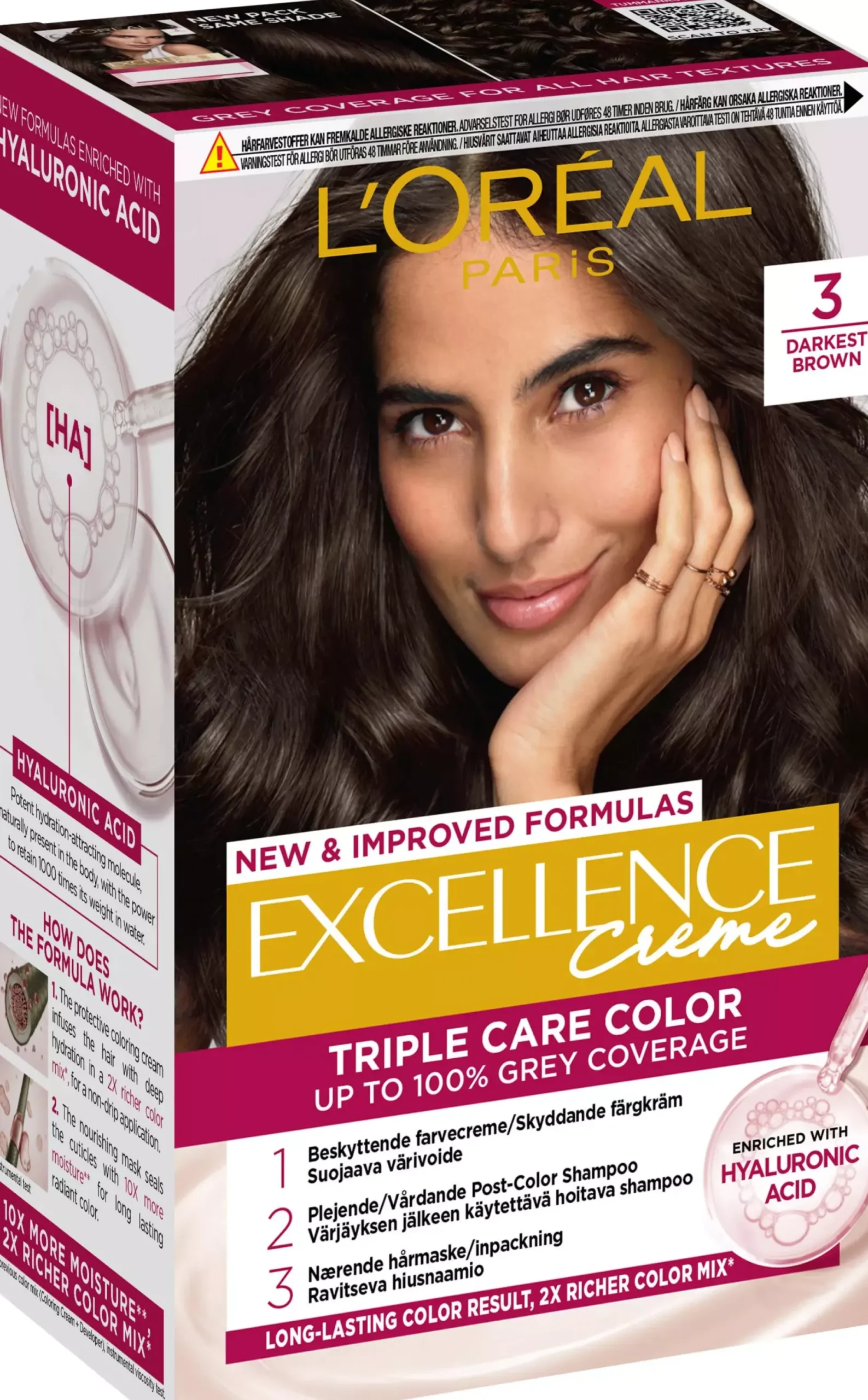 Loreal ParisExcellence Crème Triple Care Color 8,1 Light Ash Blonde