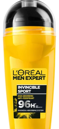 Loreal ParisInvincible Sport Men Expert 96H Dry Non-Stop Roll-on 50 ml