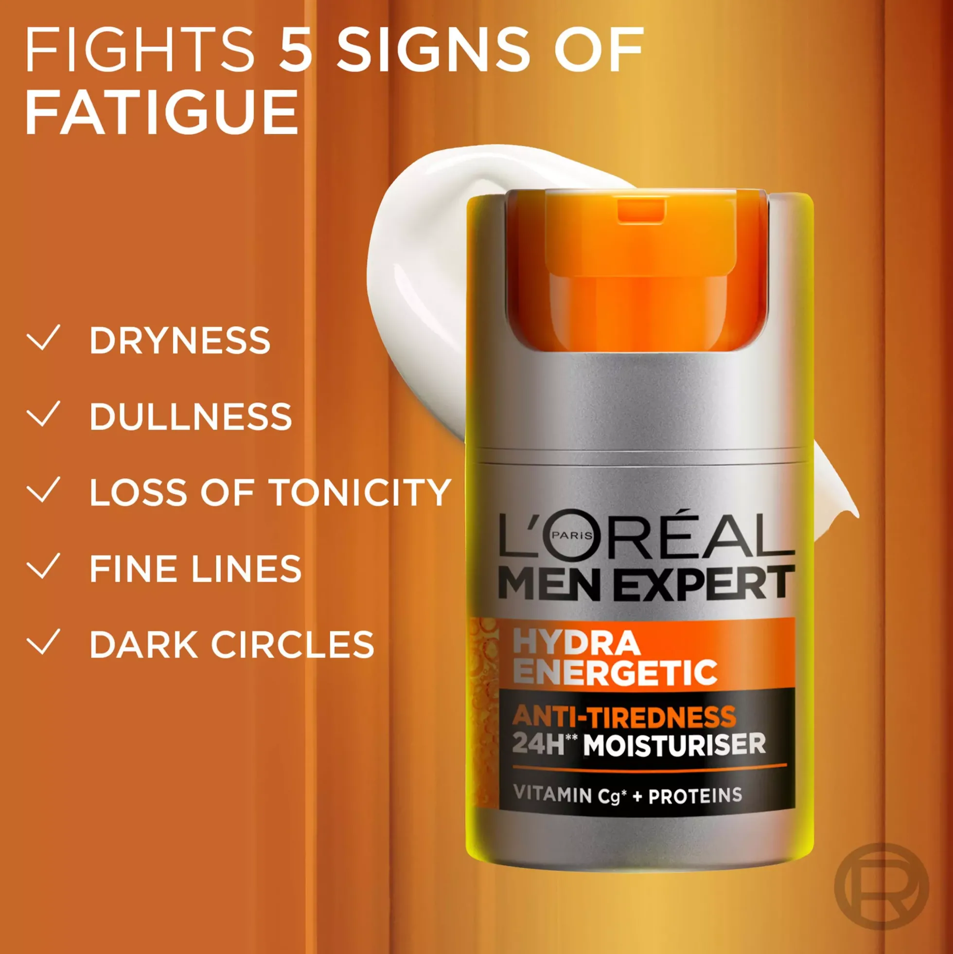 Loreal ParisMen Expert Hydra Energetic 24H Anti-Tiredness Moisturiser for Normal Skin 50 ml