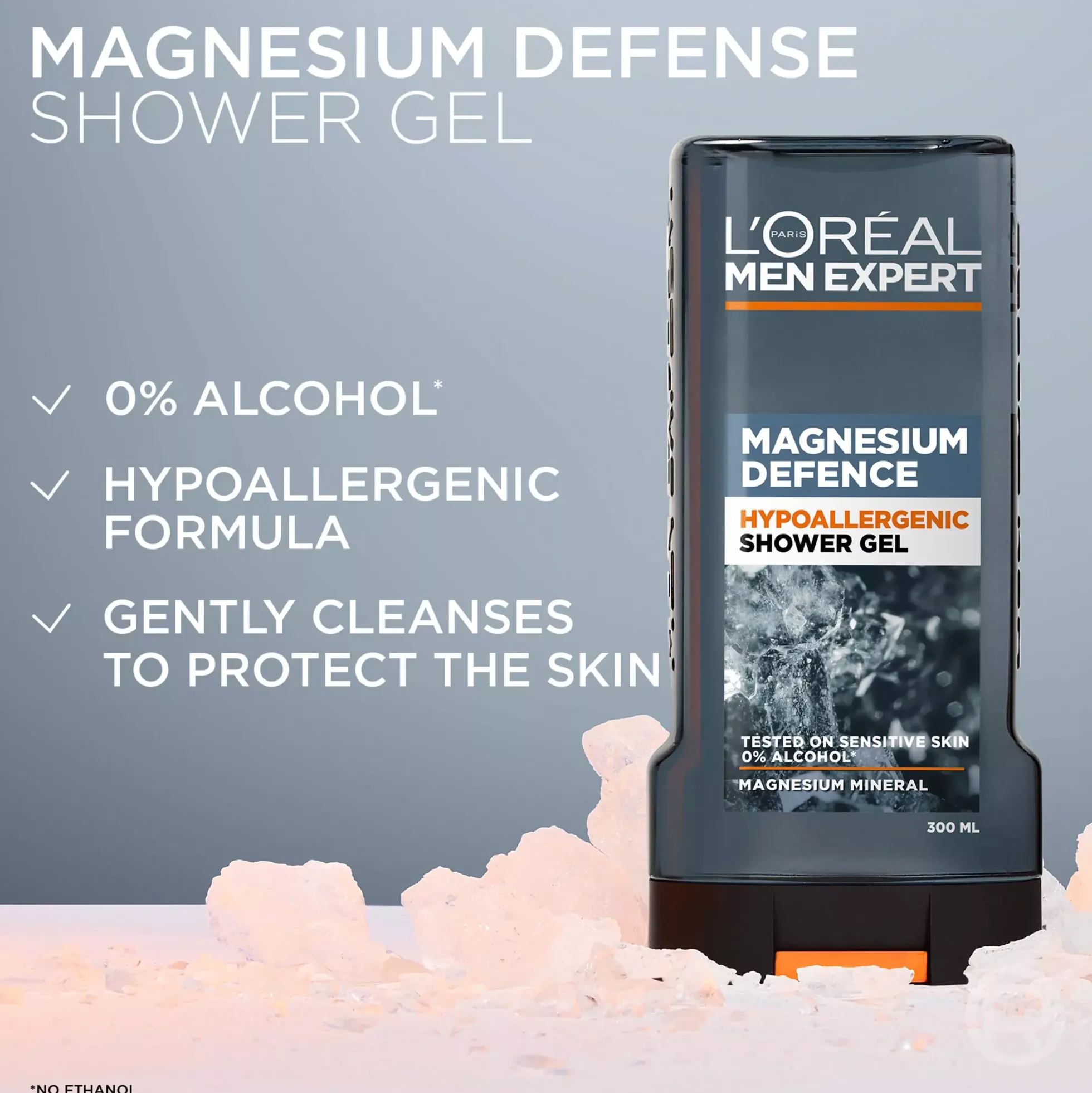 Loreal ParisMen Expert Magnesium Defense Hypoallergenic Shower Gel 300 ml