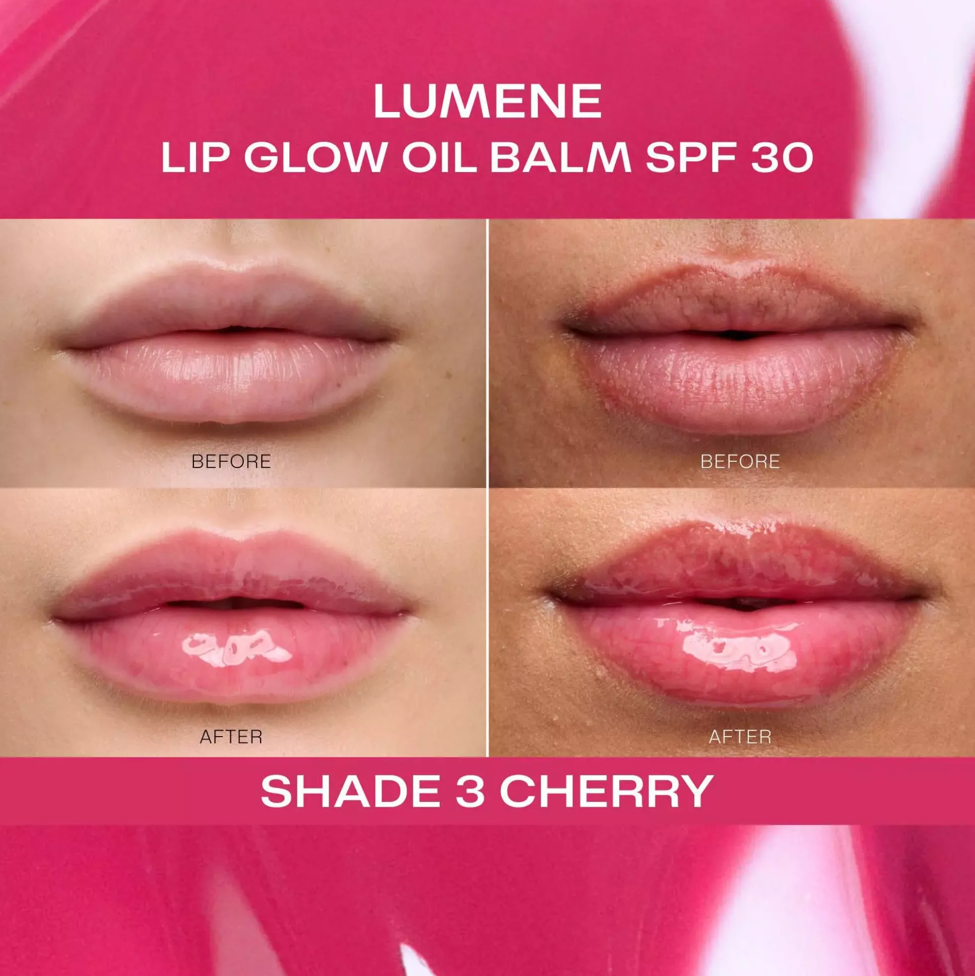 Lumene Lip Glow Oil Balm SPF30 1 Fudge