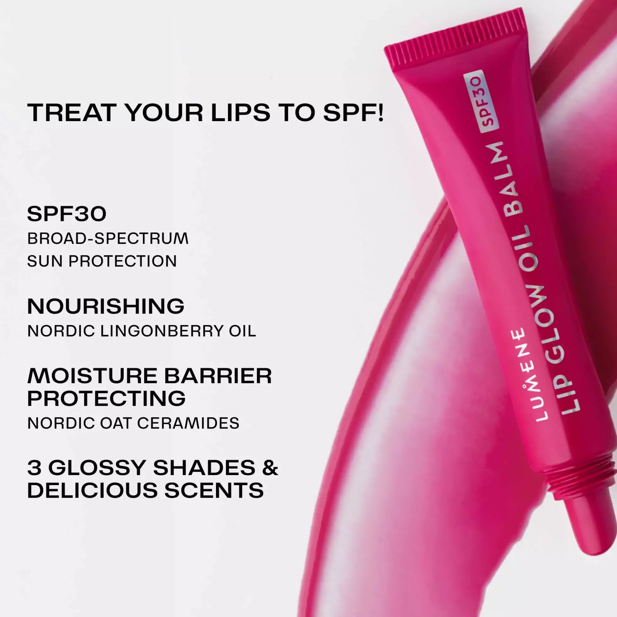 Lumene Lip Glow Oil Balm SPF30 1 Fudge
