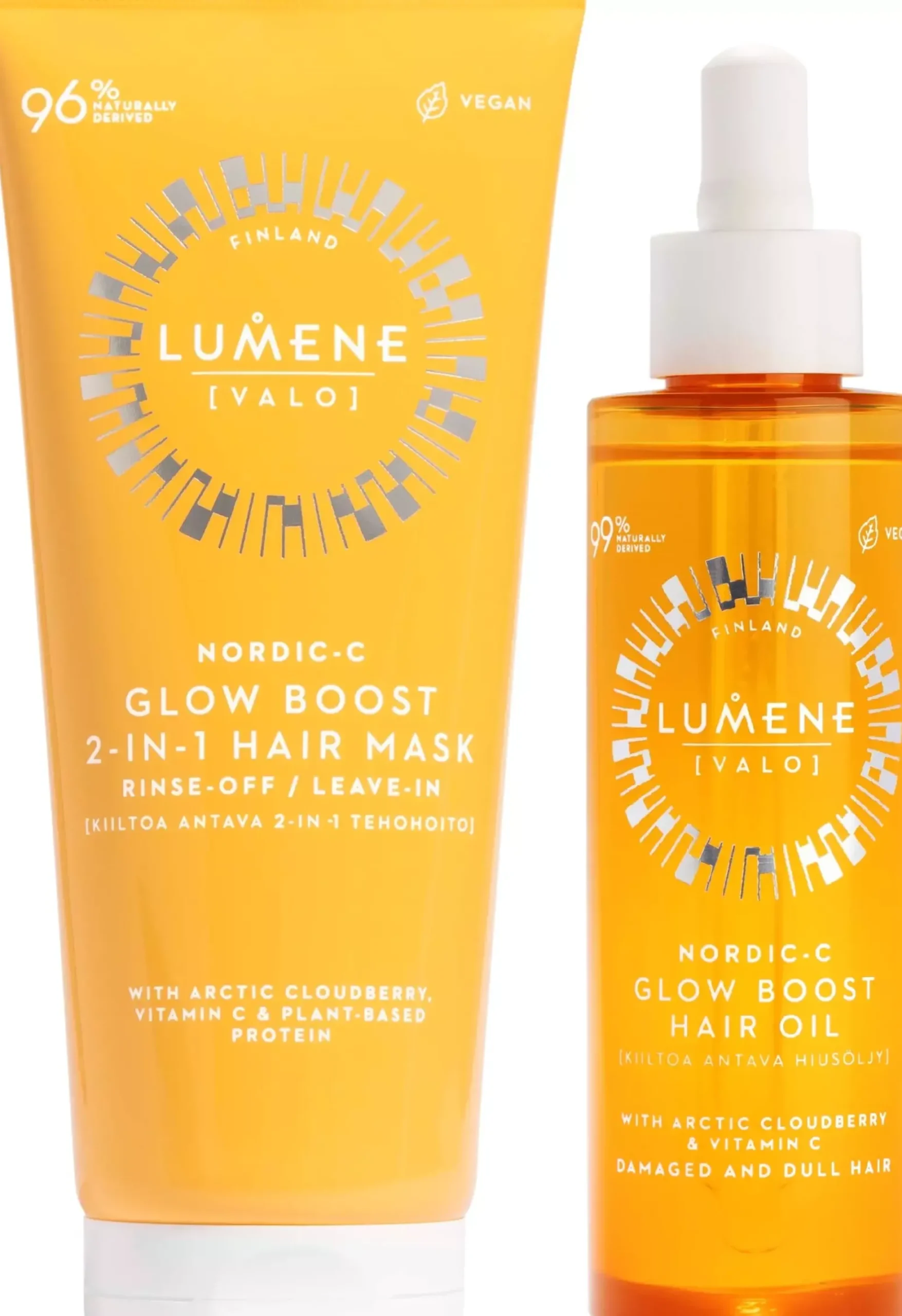 LumeneNordic-C Glow Boost Bundle Hair Oil 75 ml & Hair Mask 200 ml