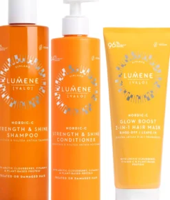 LumeneNordic-C Strength & Shine Bundle Shampoo 300 ml & Conditioner 290 ml & Hair Mask 200 ml