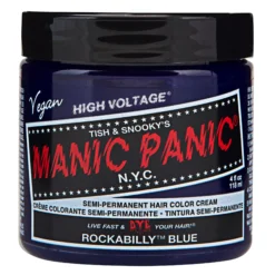 Manic Panic Semi-Permanent Hair Color Cream Rockabilly Blue