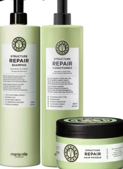 maria nilaStructure Repair Bundle Shampoo 1000 ml & Conditioner 1000 ml & Masque 250 ml