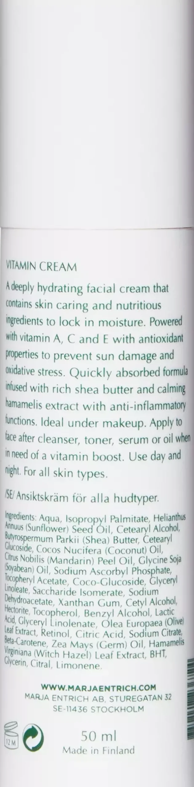 Marja Entrich Vitamin Cream 50 ml