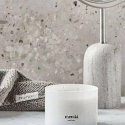 MerakiFresh Linen Scented Candle Large