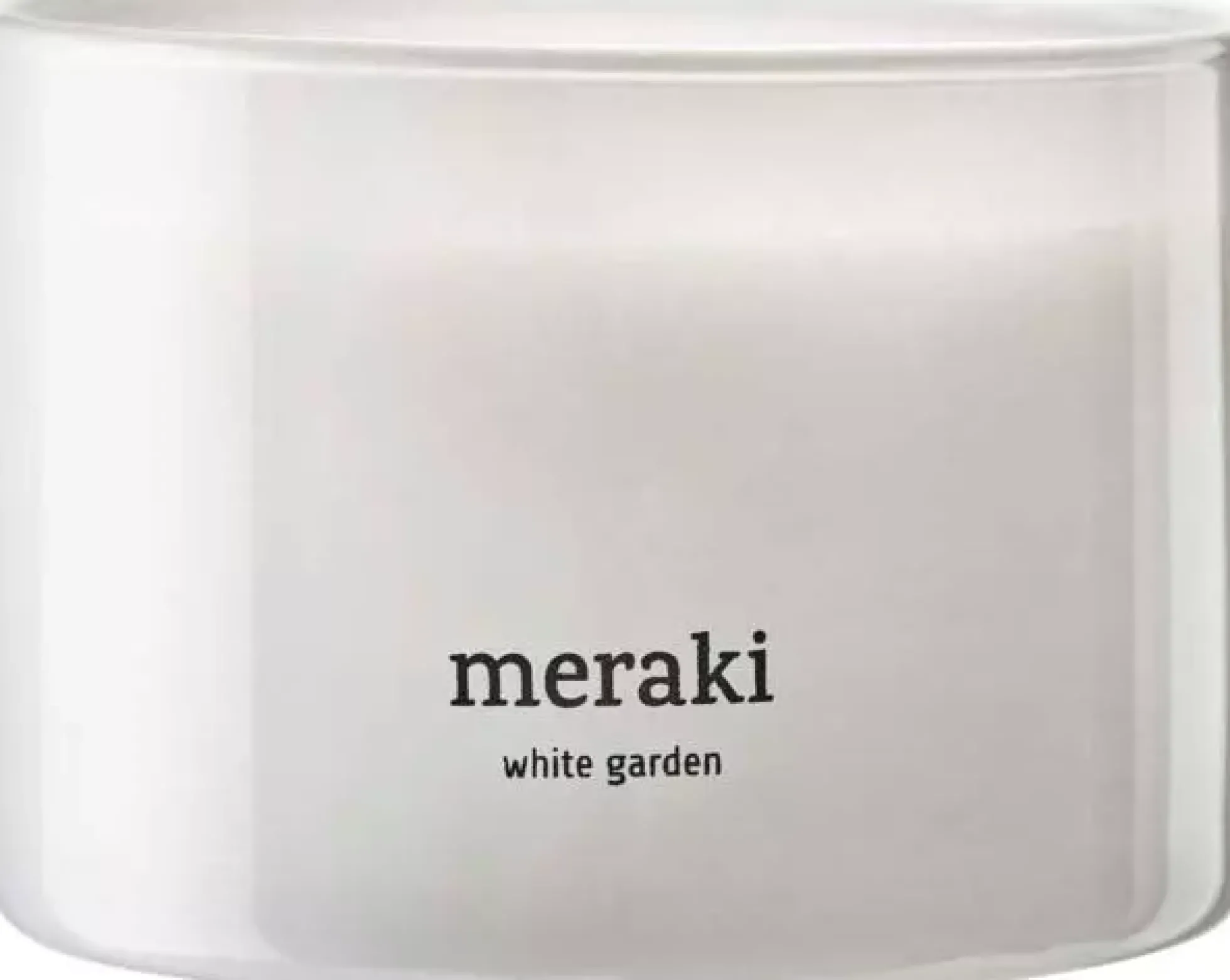 MerakiWhite Garden Scented Candle Medium