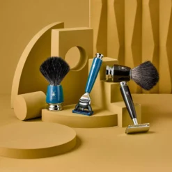 Mühle Rytmo Pure Badger Shaving Brush Petrol Blue