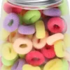 Mineas Hairbands 100 Pcs In A Jar Multicolored