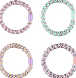 Mineas Scrunchie 4 Pcs Pastel Multicolored
