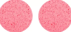 Mineas Washing Sponge For Face Hot Pink 2 pcs