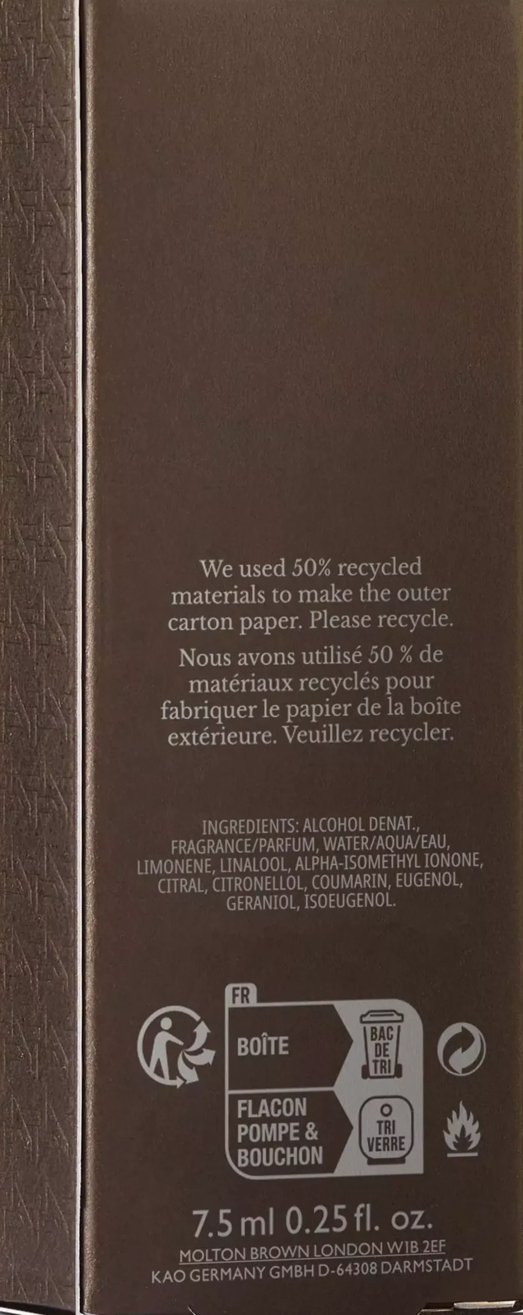 Molton Brown Mint & Lavandin Eau de Parfum Travel Case Refill 7,5 ml