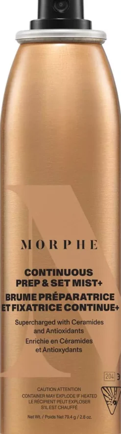 Morphe Mini Continuous Prep & Set Mist+ Supercharged With Antioxidants And Ceramides Mini
