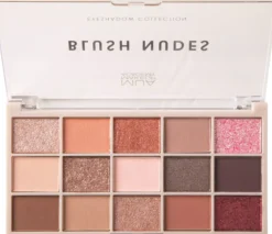 MUA Makeup Academy Eyeshadow Palette 15 Shades Blush Nudes