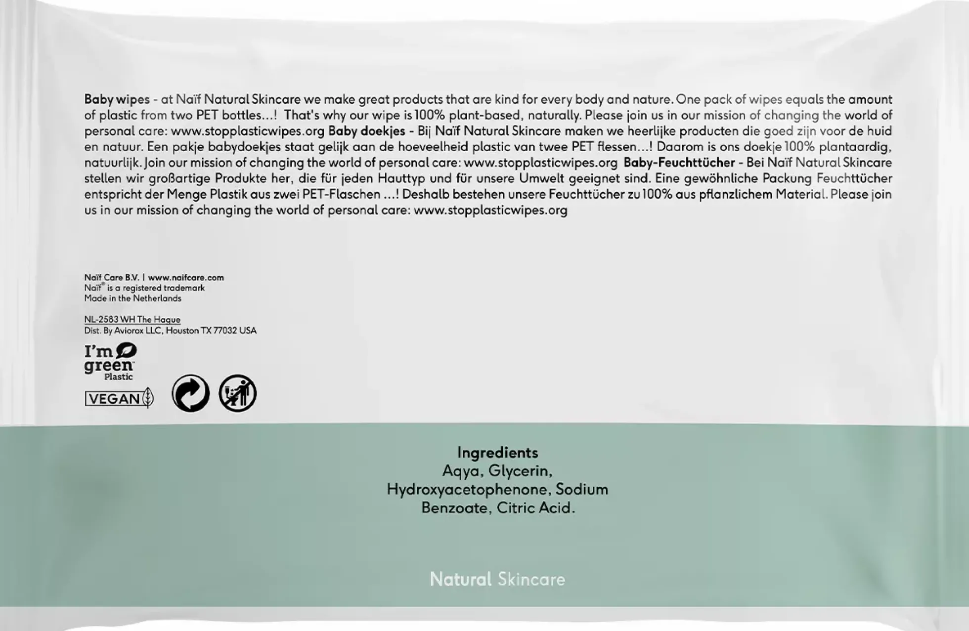 NAÏFBaby & Kids Plastic Free Wipes 16-Pack 16 st