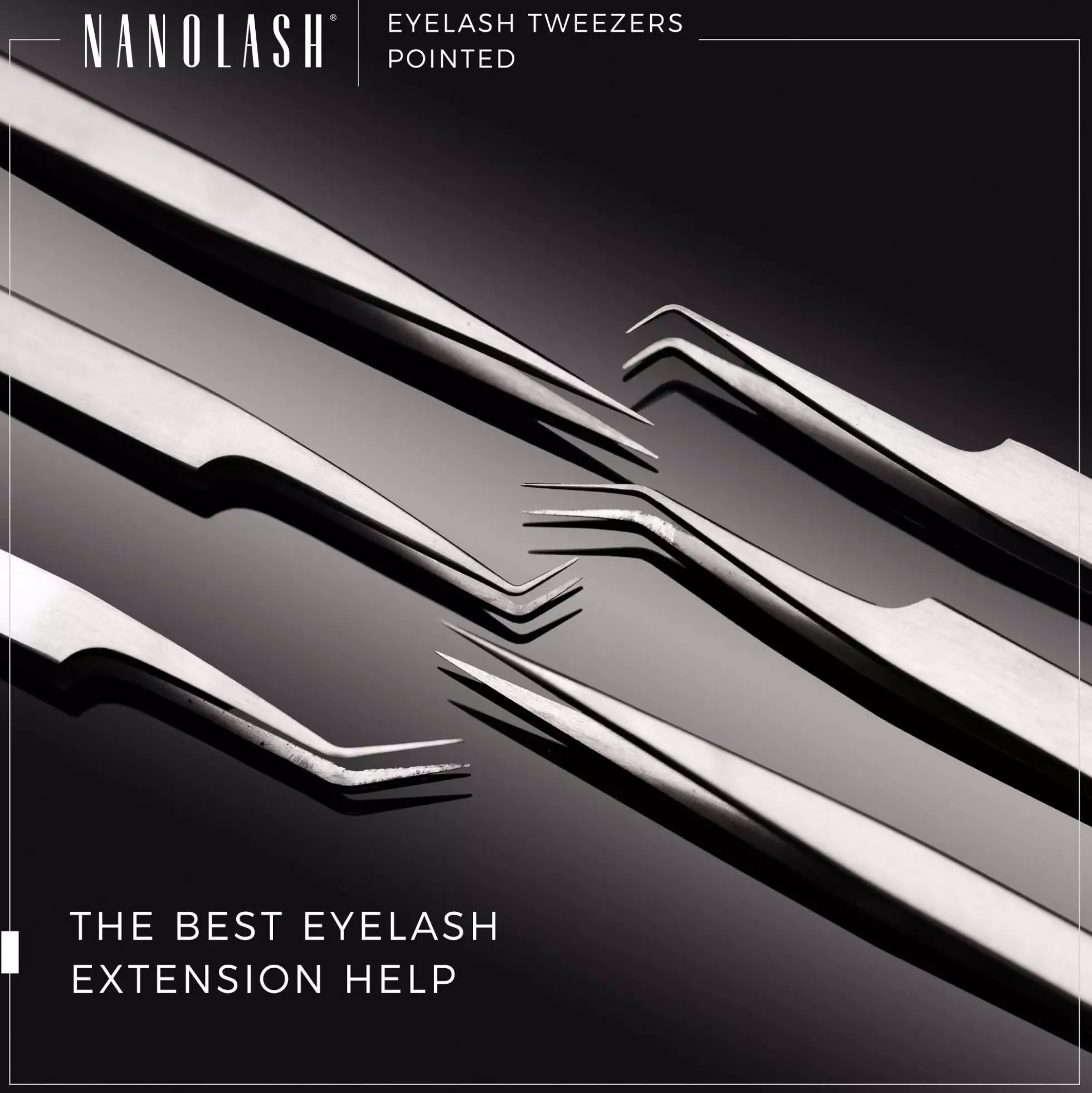 Nanolash Eyelash Tweezers Pointed