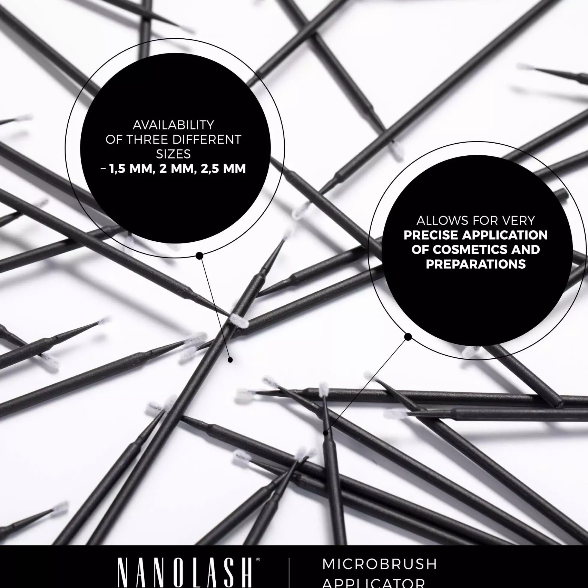 Nanolash Microbrush Applicators 2,5 mm
