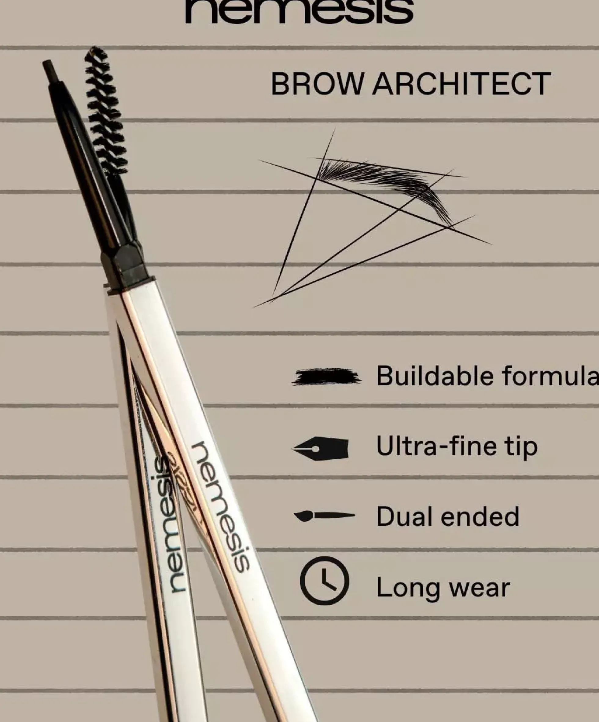 Nemesis Brow Architect Warm Brown Desire