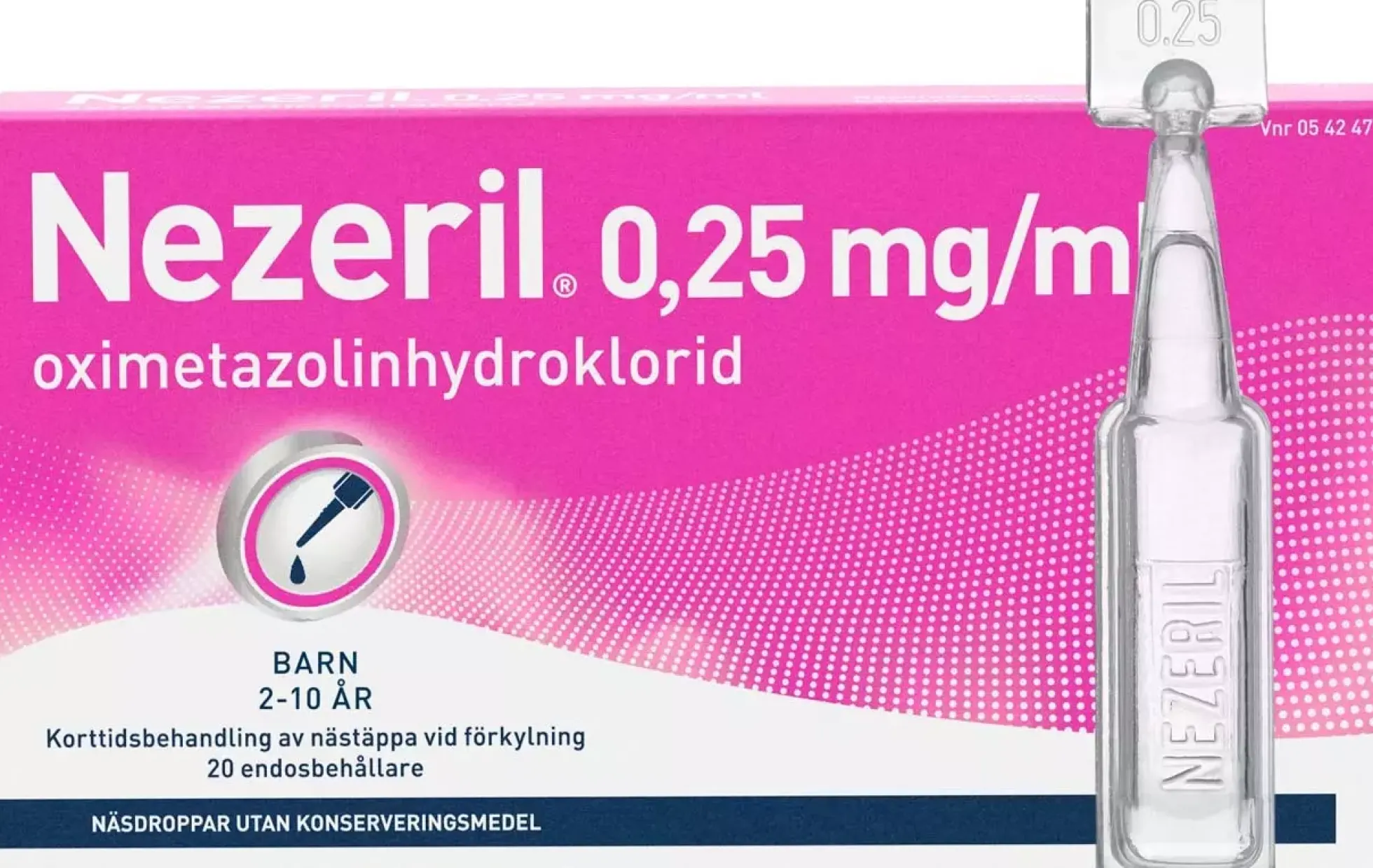 Nezeril Singeldos Pip 0,25 mg/ml 20 st