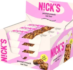 NICK'S Nut bar peanut crunch 40 g x 12