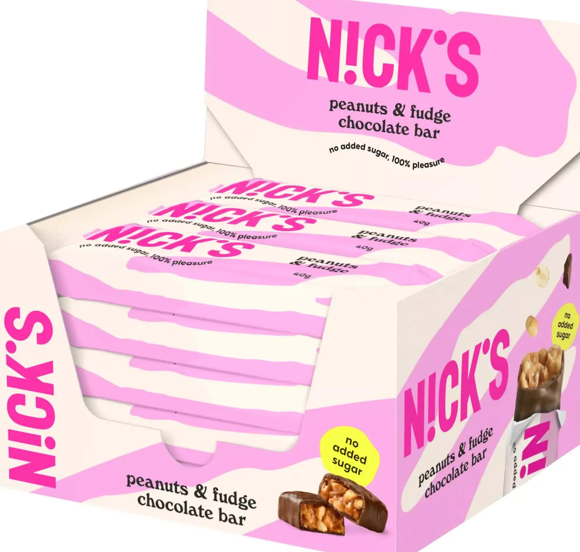 NICK'S Peanuts & fudge 40 g x 15