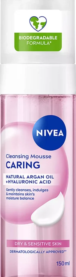 NIVEA Caring Cleansing Mousse 150 ml