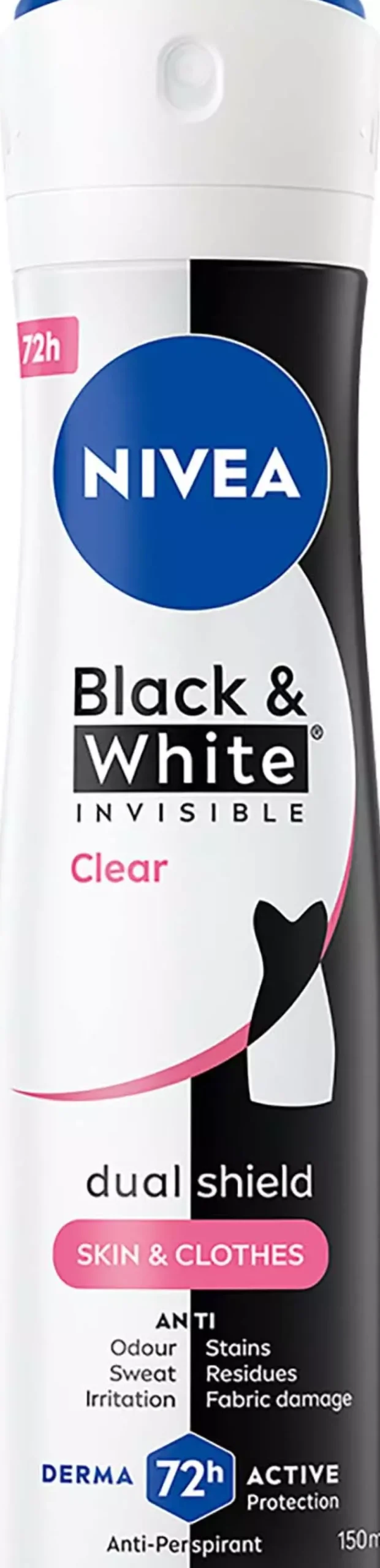 NIVEA Deo Spray Invisible Black & White Clear 150 ml