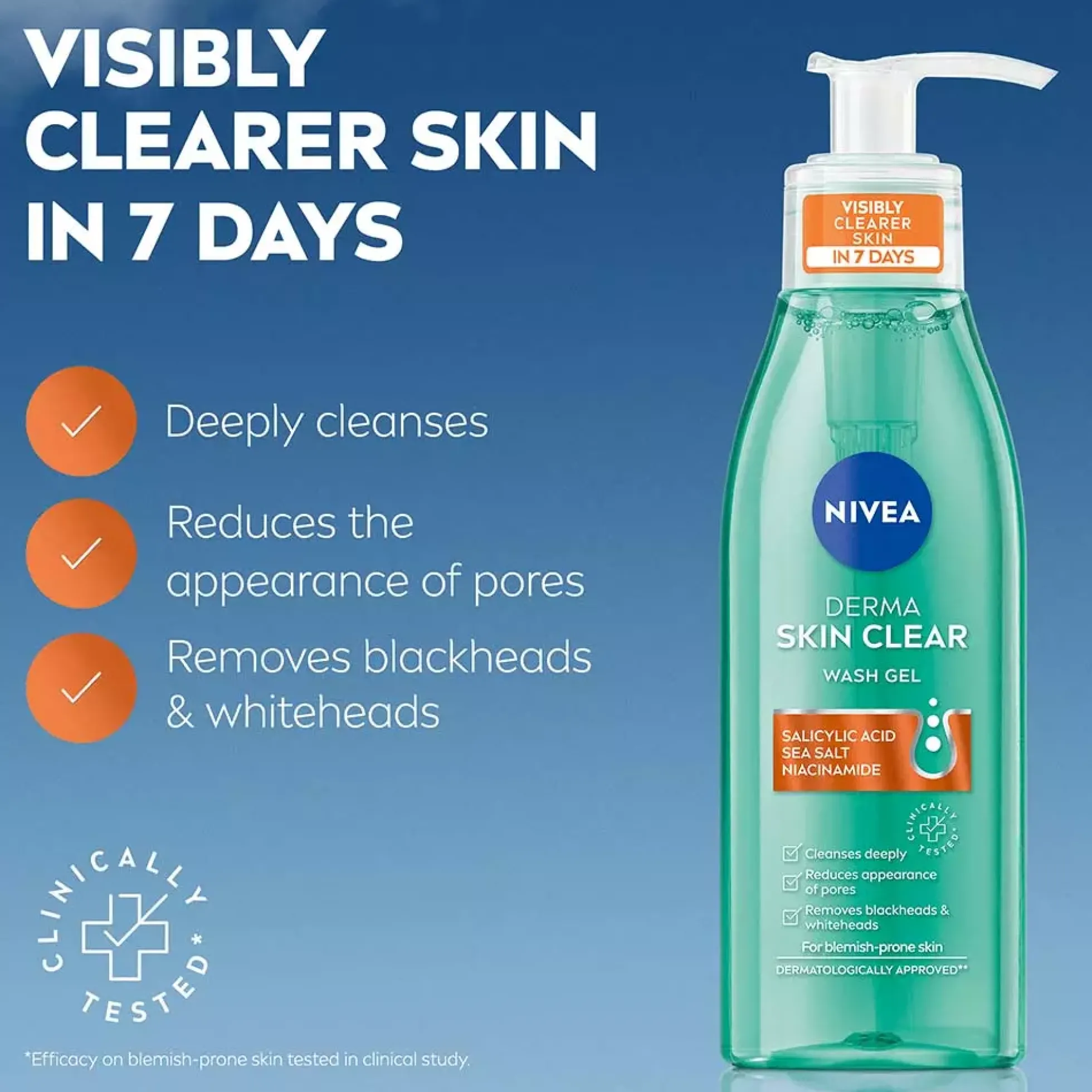 NIVEADerma Skin Clear Wash Gel 150 ml