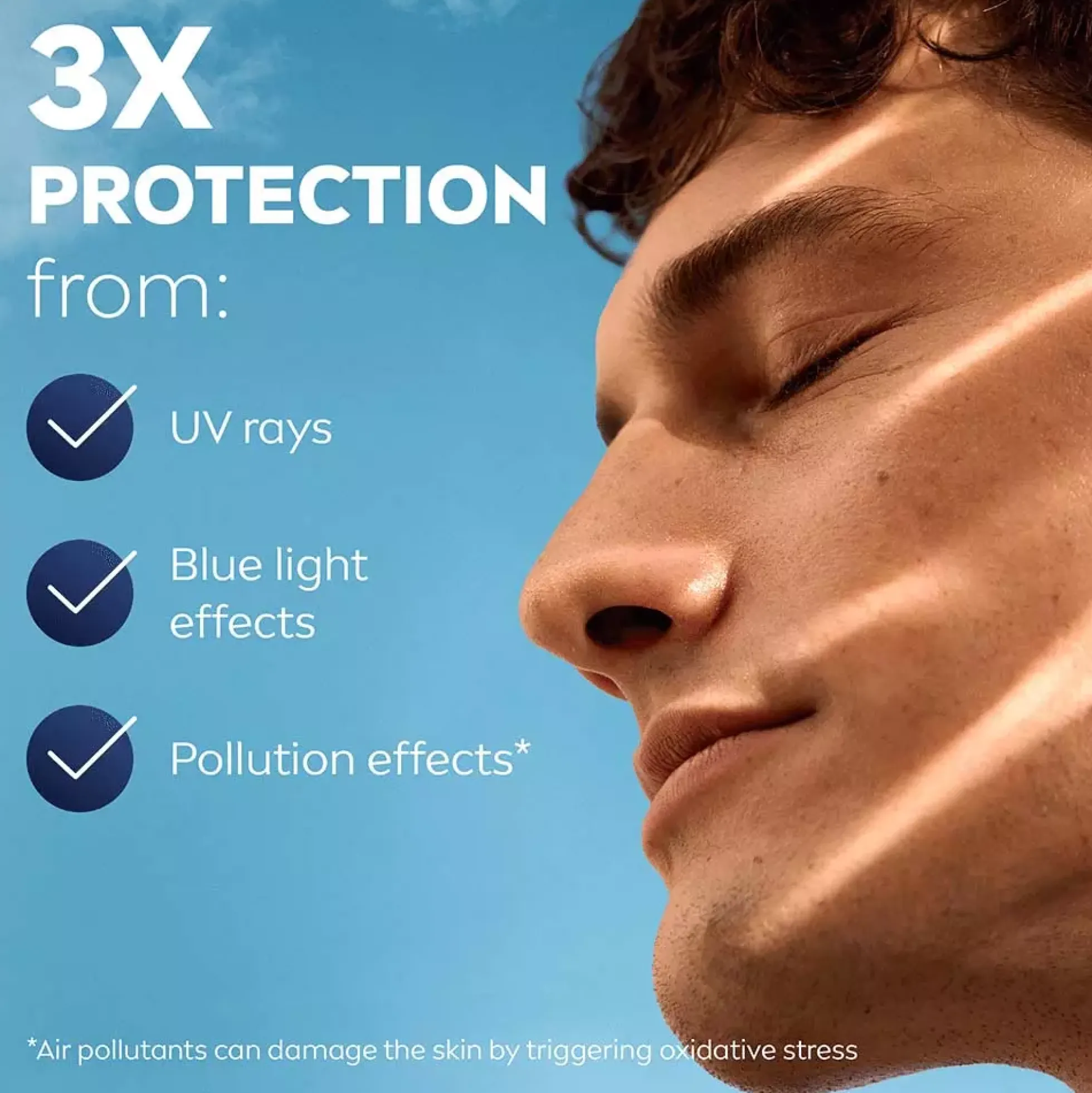NIVEAMEN Sensitive Daily Protect Moisturiser SPF30 50 ml