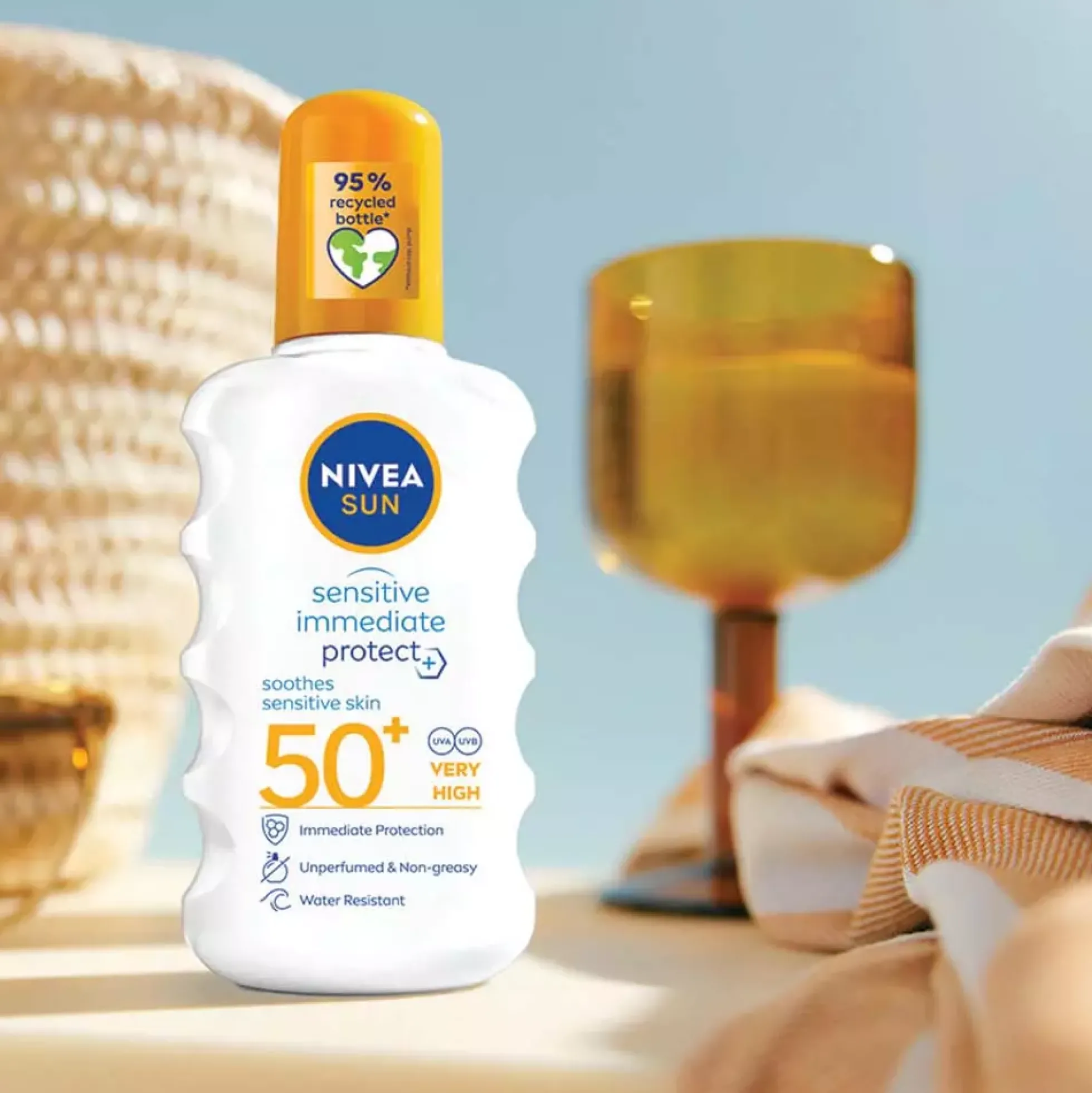 NIVEASUN Sensitive Immediate Protect Soothing Sun Lotion SPF50+ 200 ml