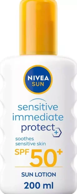 NIVEASUN Sensitive Immediate Protect Soothing Sun Lotion SPF50+ 200 ml
