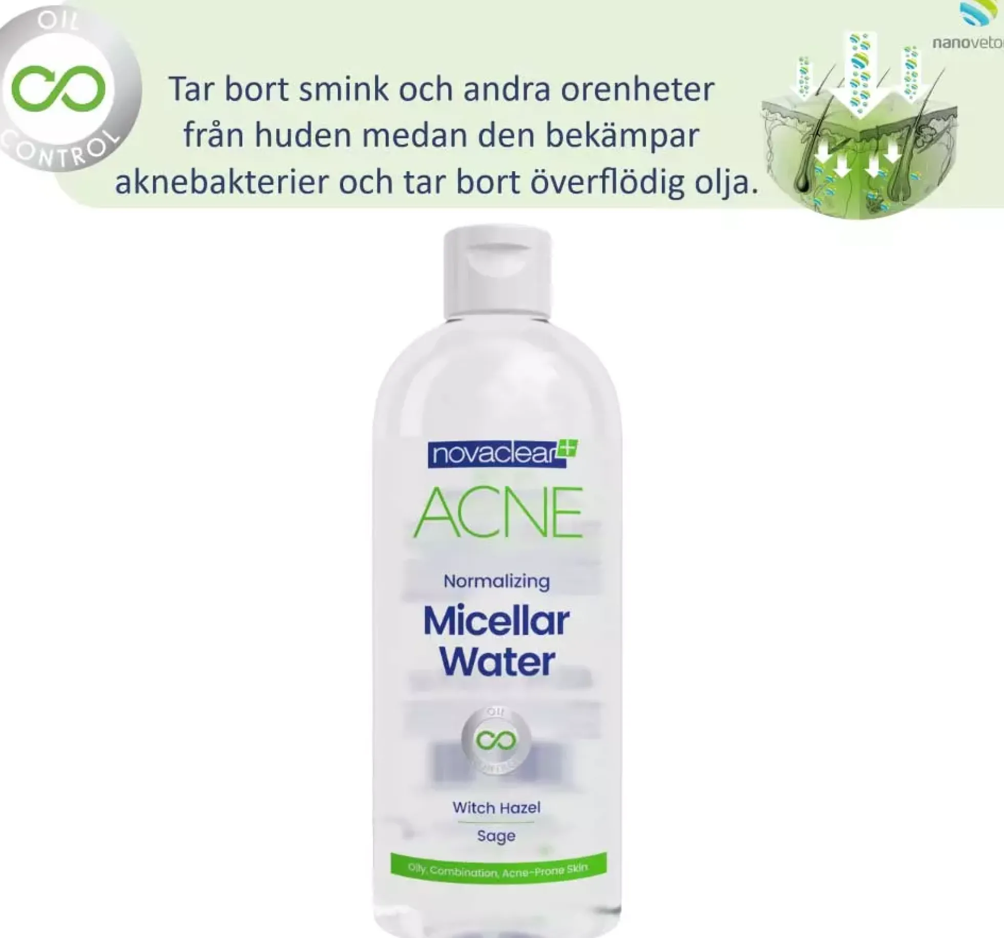 NovaclearAcne Micellar Normalizing Cleansing Water 400 ml