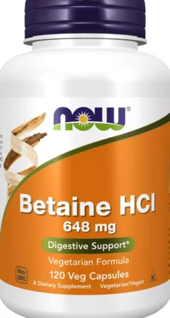 NOW Betaine Hcl 120 st