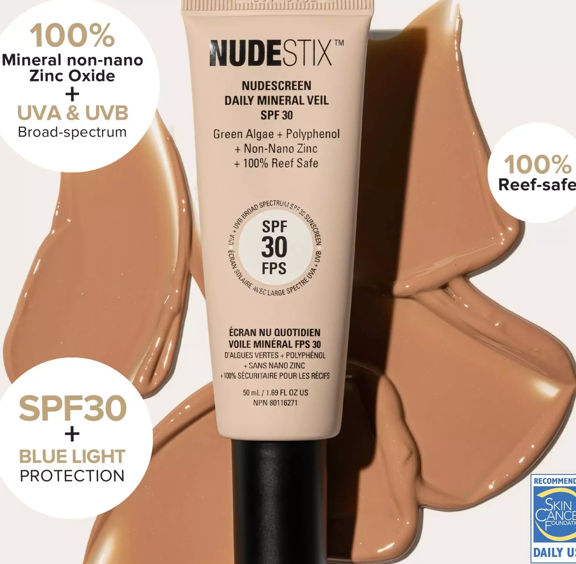 Nudestix Nudescreen Daily Mineral Veil SPF30 Tan