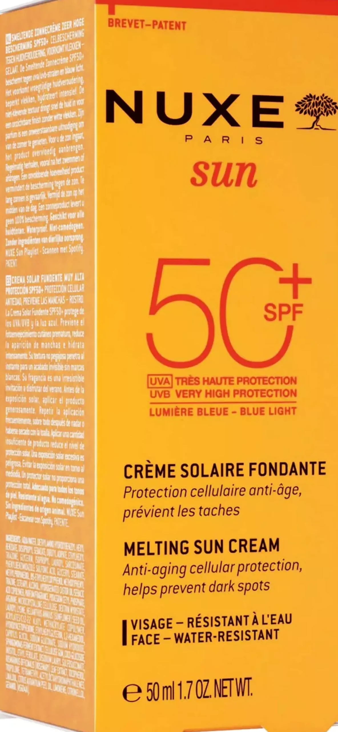 NuxeSun Melting Sun Cream SPF50 Face 50 ml