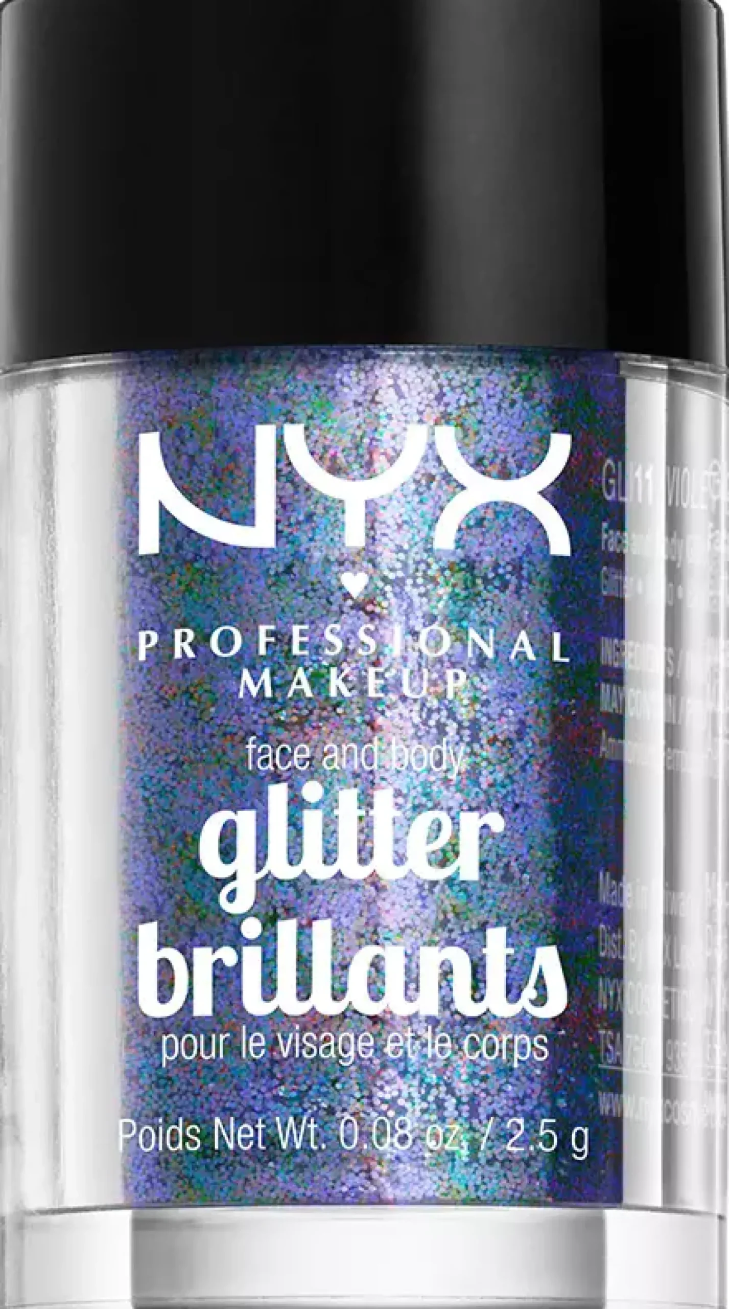 NYX PROFESSIONAL MAKEUP Face & Body Glitter Violet