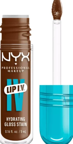 NYX PROFESSIONAL MAKEUP Lip I.V. Hydrating Gloss Stain Lip Gloss 08 Drippin in Rose