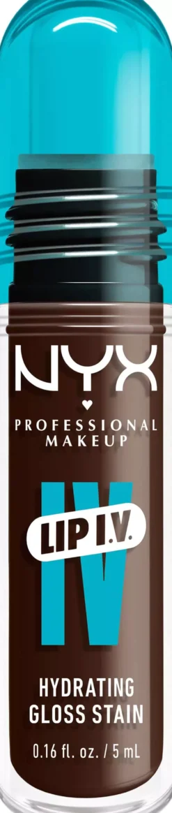 NYX PROFESSIONAL MAKEUP Lip I.V. Hydrating Gloss Stain Lip Gloss 06 Espresso Soak