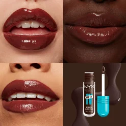 NYX PROFESSIONAL MAKEUP Lip I.V. Hydrating Gloss Stain Lip Gloss 06 Espresso Soak