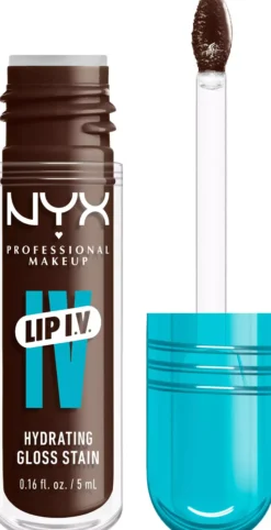 NYX PROFESSIONAL MAKEUP Lip I.V. Hydrating Gloss Stain Lip Gloss 06 Espresso Soak