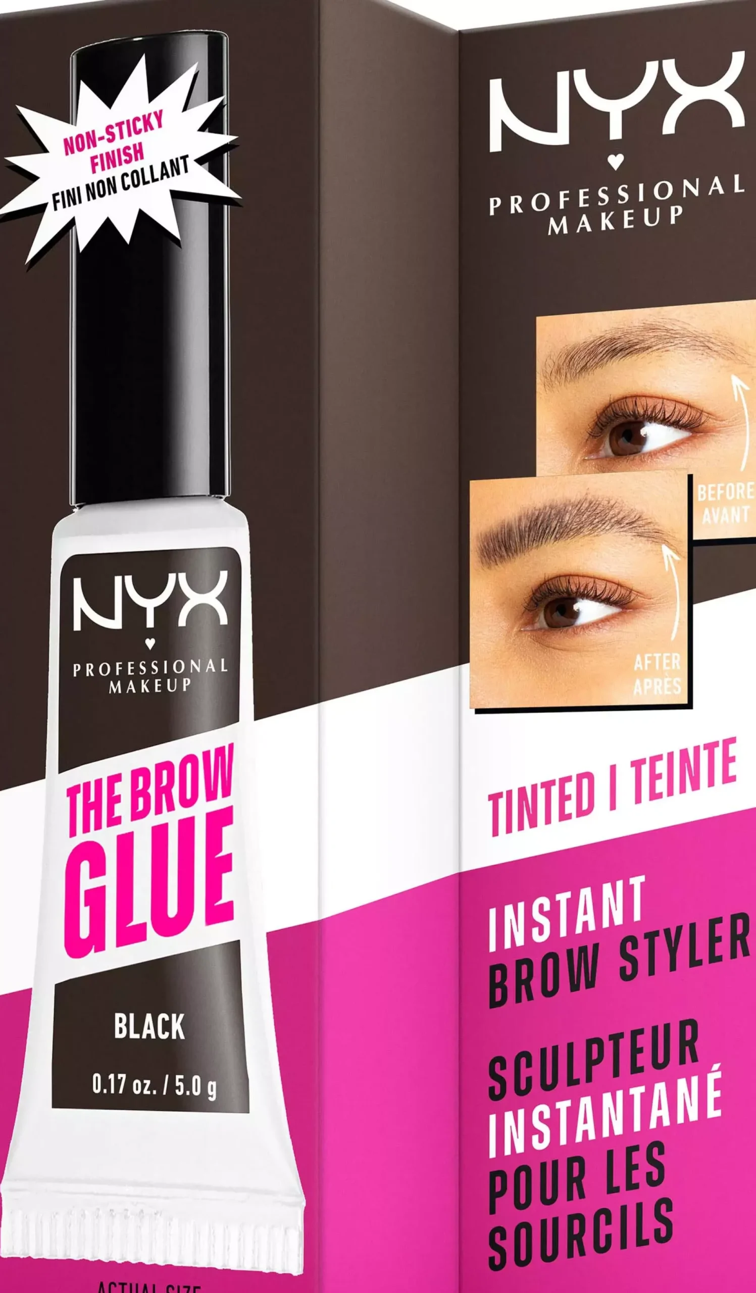 NYX PROFESSIONAL MAKEUP The Brow Glue Lamination Gel 04 Dark Brown