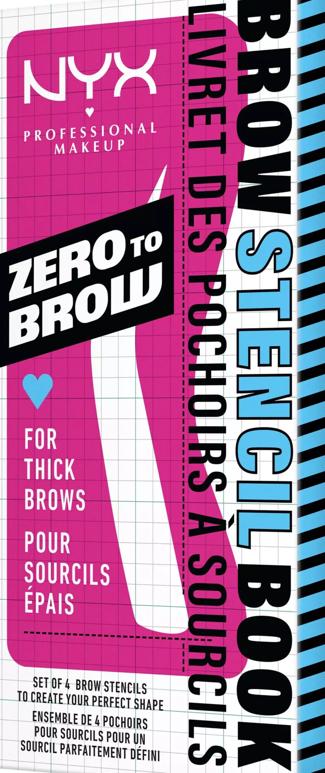 NYX PROFESSIONAL MAKEUP Zero to Brow Stencil Thick Brows